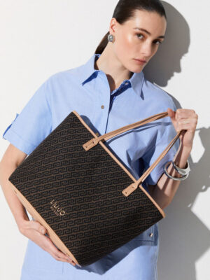 Bolso tote de tejido jacquard