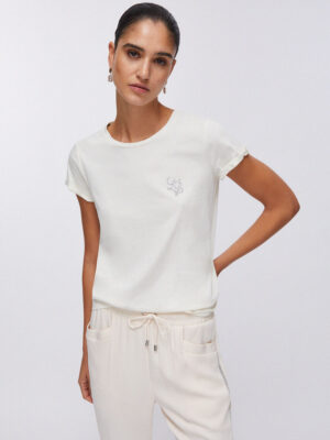 Camiseta con strass