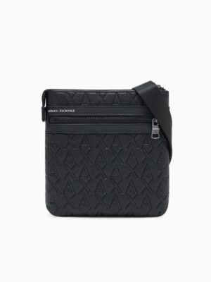 Bolso de hombro plano con logotipo integral